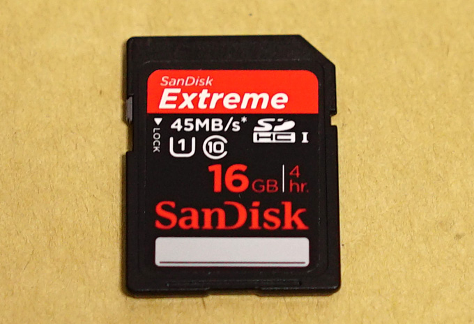 SanDiskのSDカード
