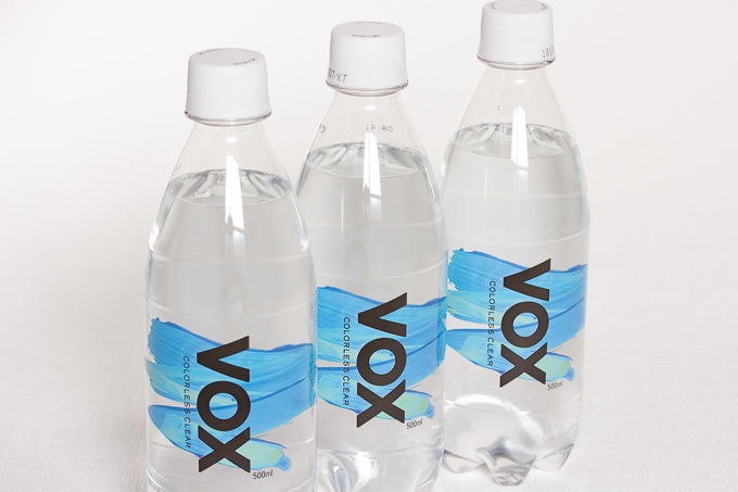 VOX炭酸水のパッケージデザイン