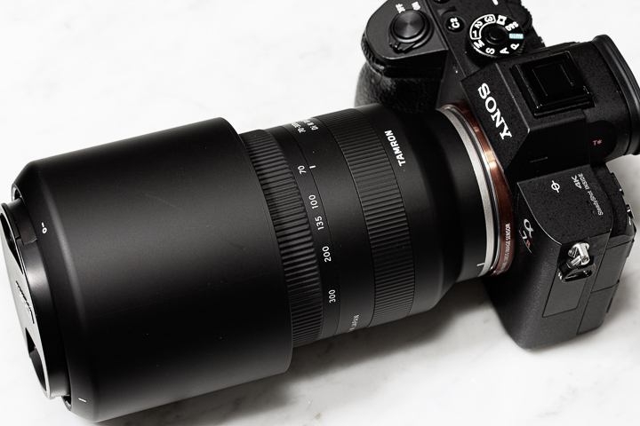 私物のタムロン「70-300mm F/4.5-6.3 Di III RXD」